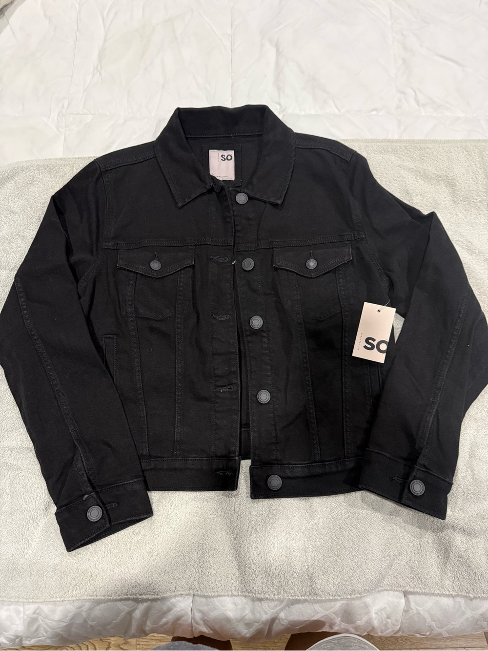 Juniors jean jacket- new with tags